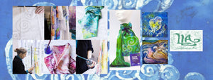Silk Satin Scarves – Tagged green scarf– Louise Loughman Artist