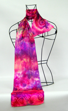 Load image into Gallery viewer, Silk Satin Neck Scarf Celtic Sunset Rose
