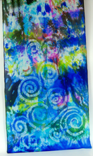 Load image into Gallery viewer, Silk Scarf Celtic Blue Art Box
