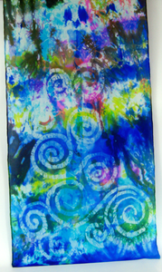 Silk Scarf Celtic Blue Art Box