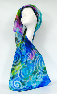 Silk Scarf Celtic Blue Art Box