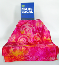 Load image into Gallery viewer, Silk Scarf Hand Painted Celtic Pink Summer
