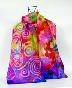 Silk Scarf Celtic Sunset Carnival