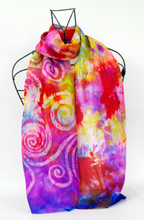 Load image into Gallery viewer, Silk Scarf Celtic Sunset Carnival
