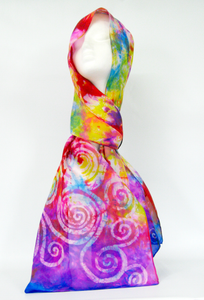 Silk Scarf Celtic Sunset Carnival