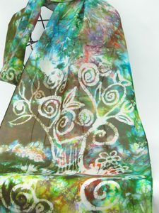 Silk Scarf Earth Tree of Life