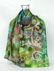 Silk Scarf Earth Tree of Life