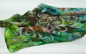 Silk Scarf Earth Tree of Life