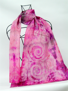 Silk Scarf Celtic Hazy Pink