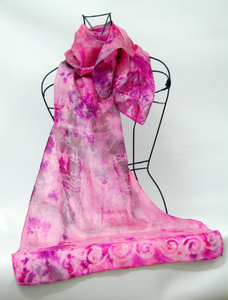 Silk Scarf Celtic Hazy Pink