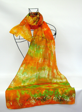 Load image into Gallery viewer, Silk Scarf Celtic Autumnal Tree of Life
