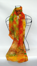 Load image into Gallery viewer, Silk Scarf Celtic Autumnal Tree of Life
