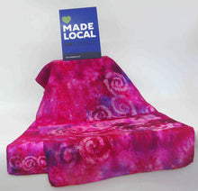 Load image into Gallery viewer, Silk Scarf Pinky Purple Spiral
