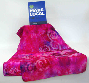 Silk Scarf Pinky Purple Spiral