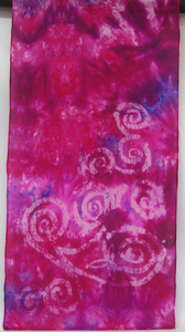 Silk Scarf Pinky Purple Spiral