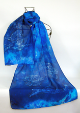 Load image into Gallery viewer, Silk Habotai Scarf The Fairy Wren
