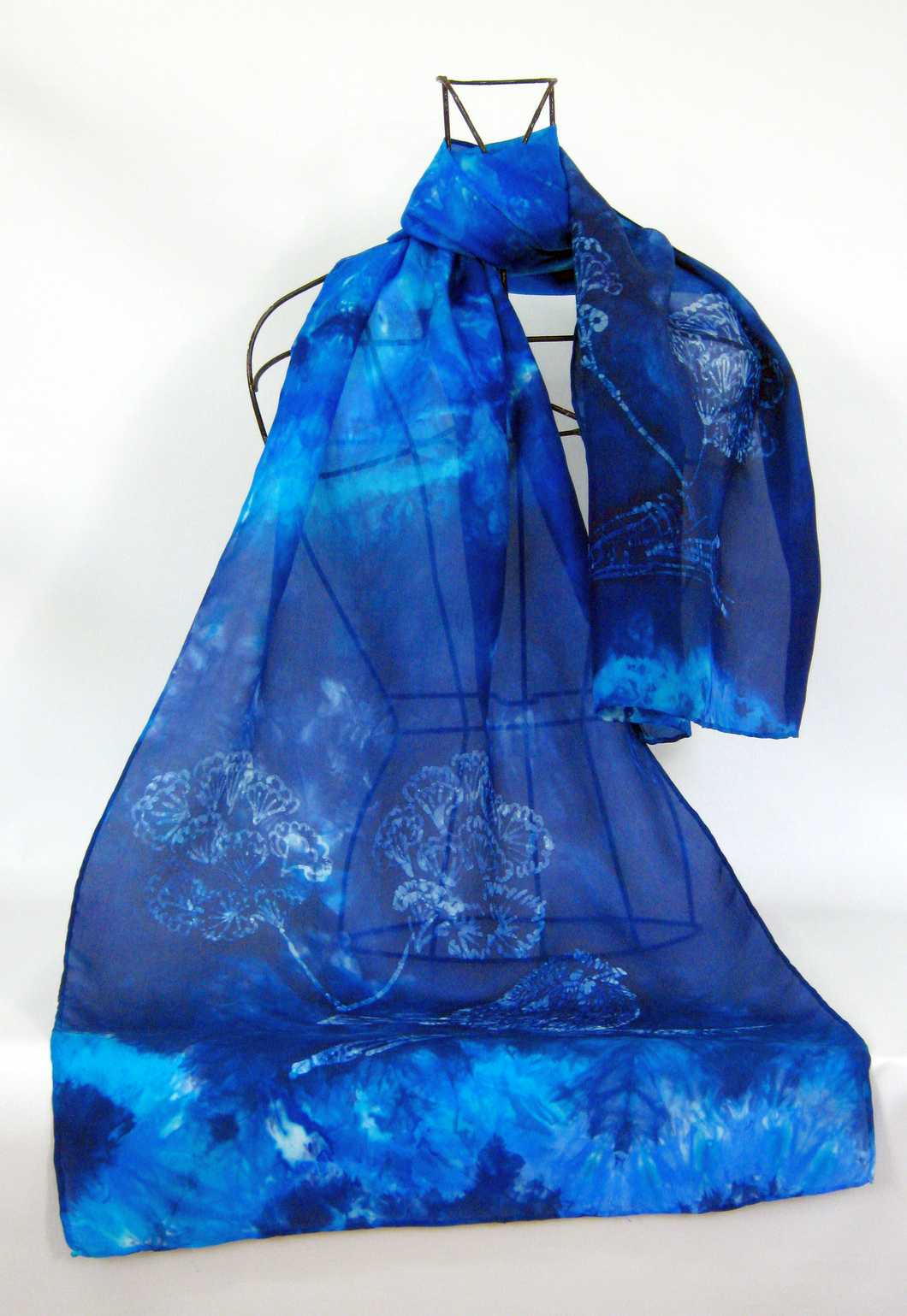 Silk Habotai Scarf The Fairy Wren