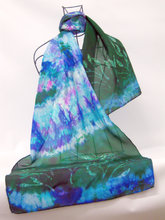 Load image into Gallery viewer, Silk Scarf The Teal Lapwing
