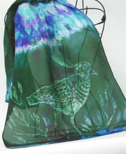 Load image into Gallery viewer, Silk Scarf The Teal Lapwing
