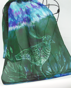 Silk Scarf The Teal Lapwing