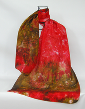 Load image into Gallery viewer, Silk Habotai Scarf The Robin
