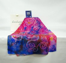 Load image into Gallery viewer, Silk Habotai Scarf Celtic Pink Carnival
